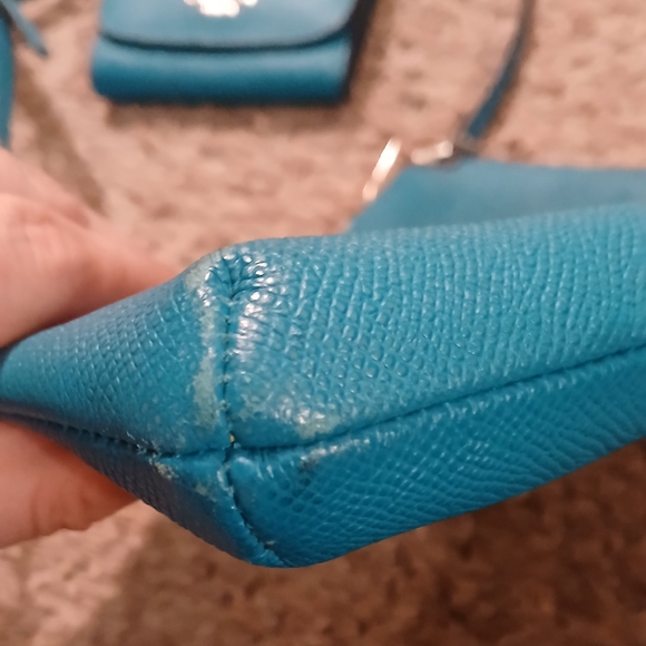 Coach Vibrant Blue Crossbody Bag and Wallet - Picture 6 of 16